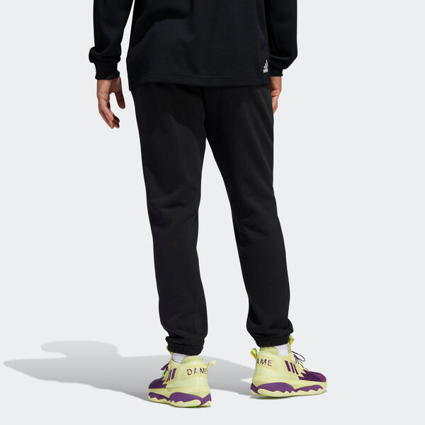 Брюки Adidas Dame 8 Inn Pnt Pattern Embroidered Loose Basketball Sports Pants/Trousers/Joggers Black, мультиколор — фото 3