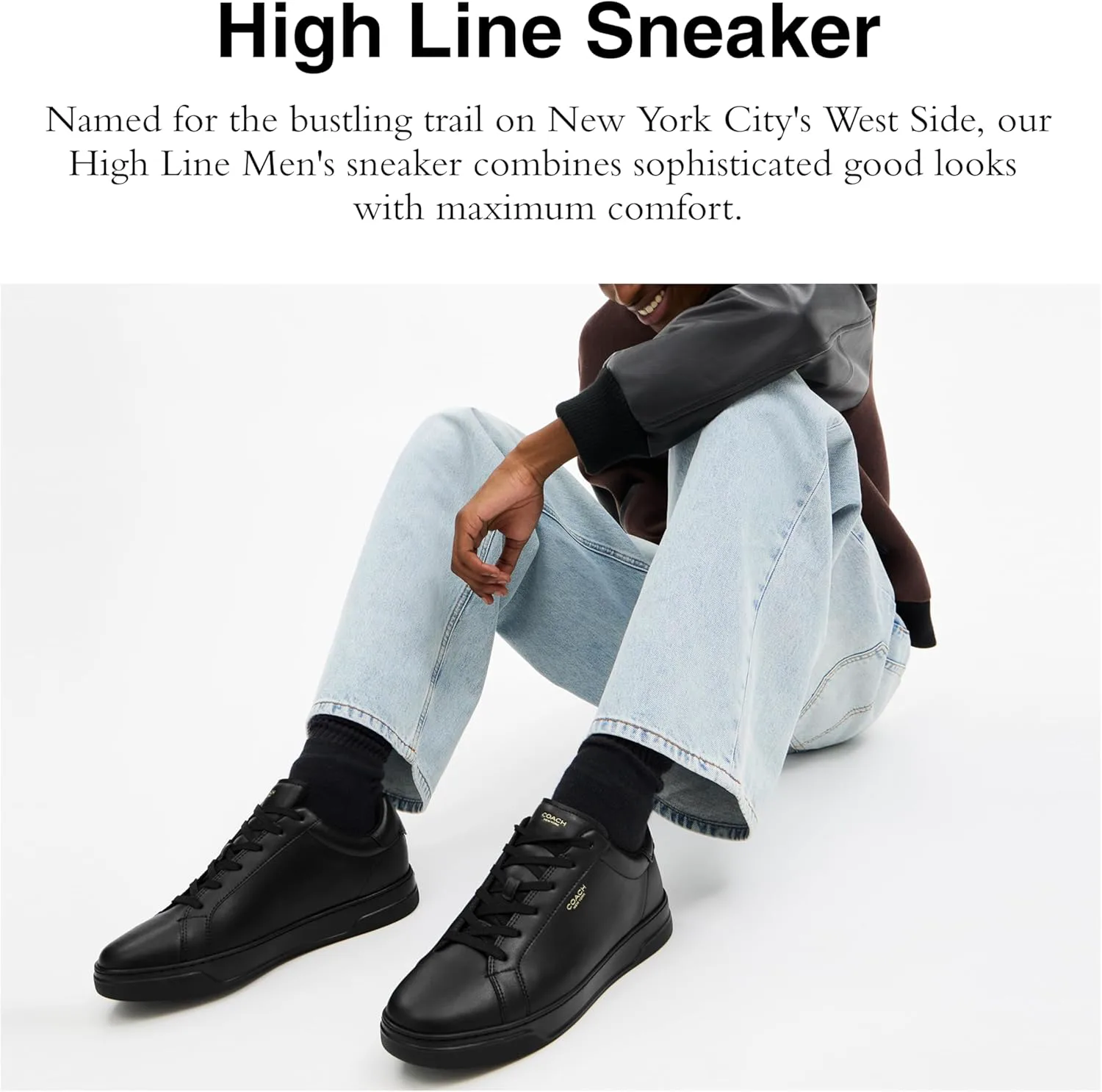 Мужские кроссовки Coach High Line Low Top, черный — фото 2