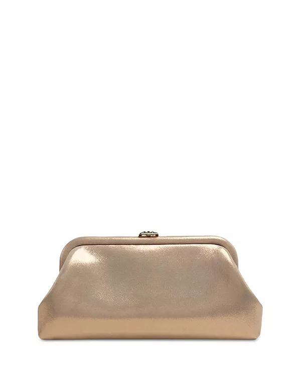 

Замшевый клатч Skyler с блестками Jimmy Choo, золотой