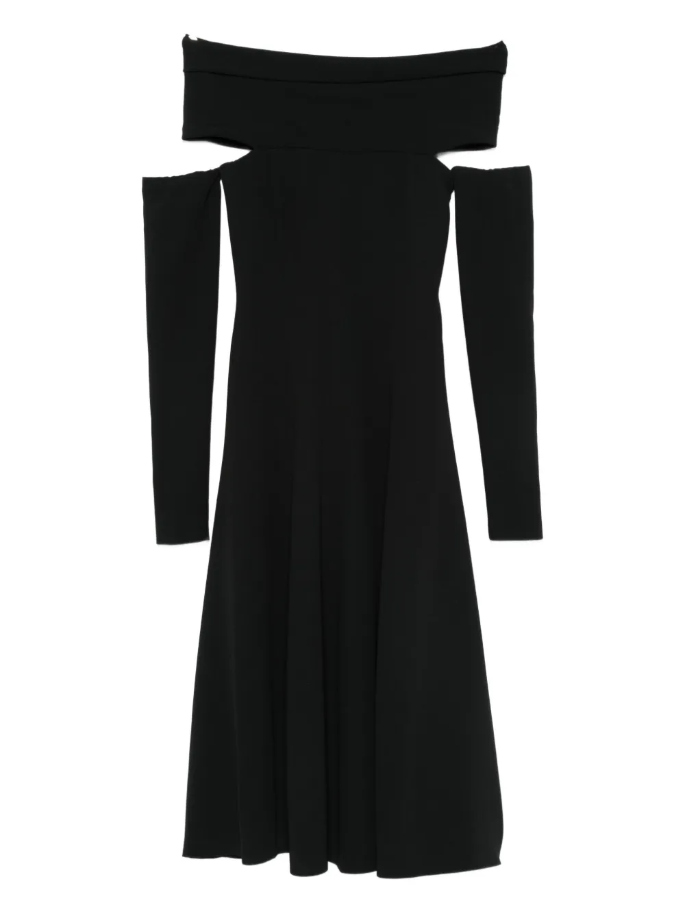 

Платье мини с вырезами Alberta Ferretti, черный