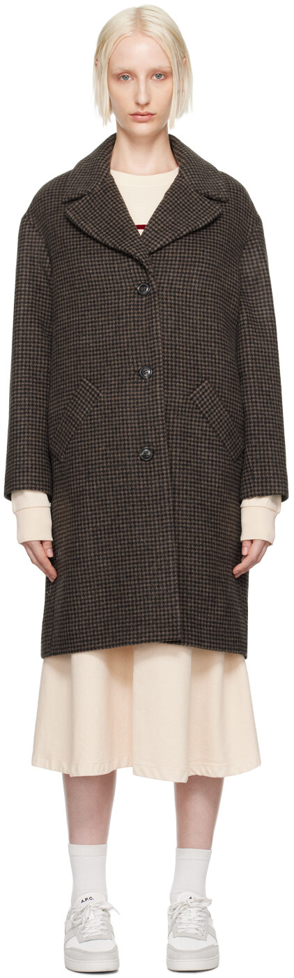 

Коричневое пальто Нинон A.P.C., Chestnut brown