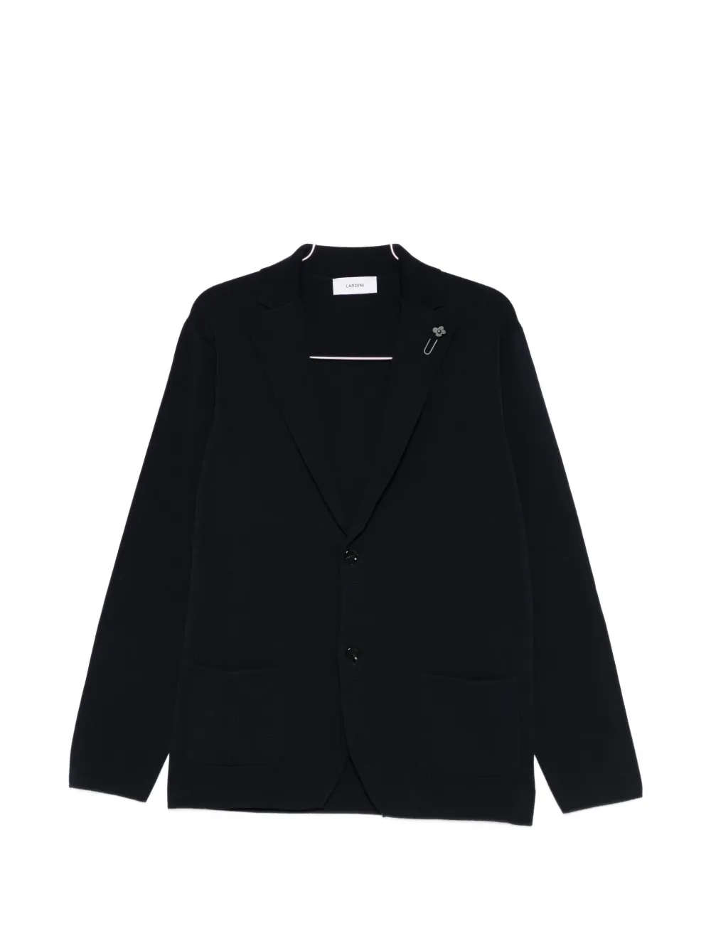 

Кардиган с цветочным декором и карманами Lardini, синий