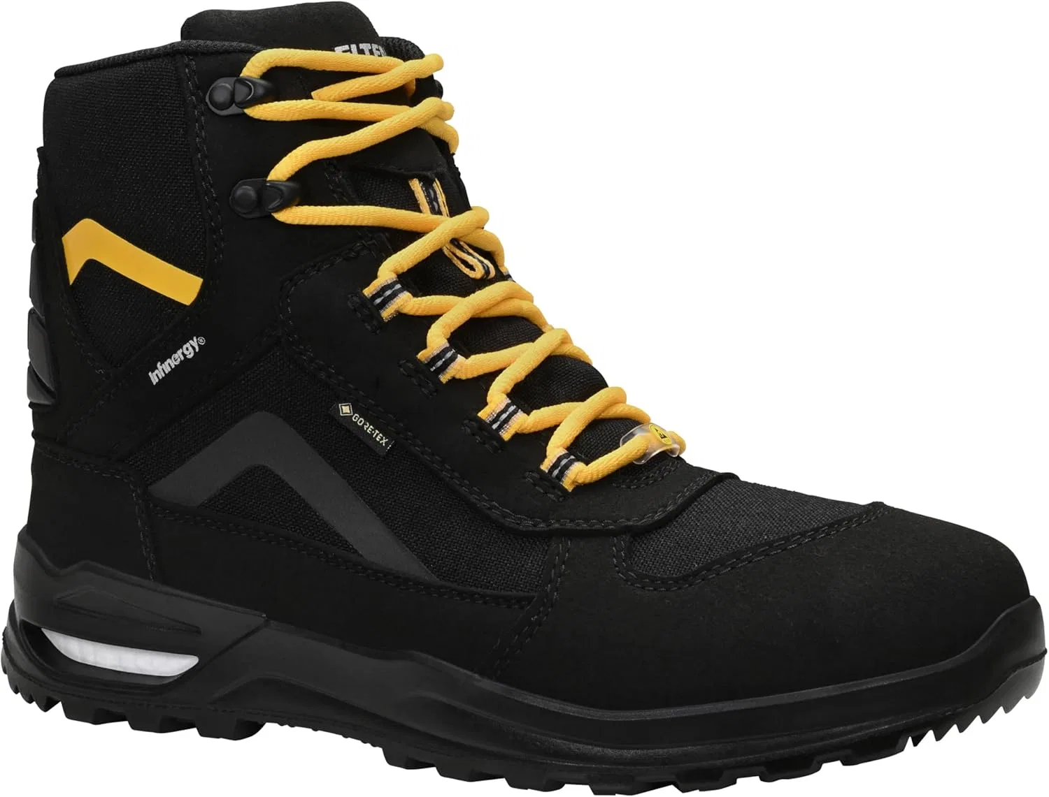 Защитные ботинки ELTEN Timothy GTX Black Mid ESD O2, водонепроницаемая обувь для отдыха для мужчин и женщин, легкие, спортивные