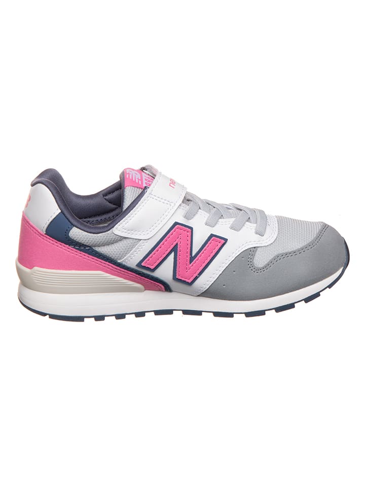 Кроссовки на шнуровке New Balance, цвет weiß/grau/pink — фото 2