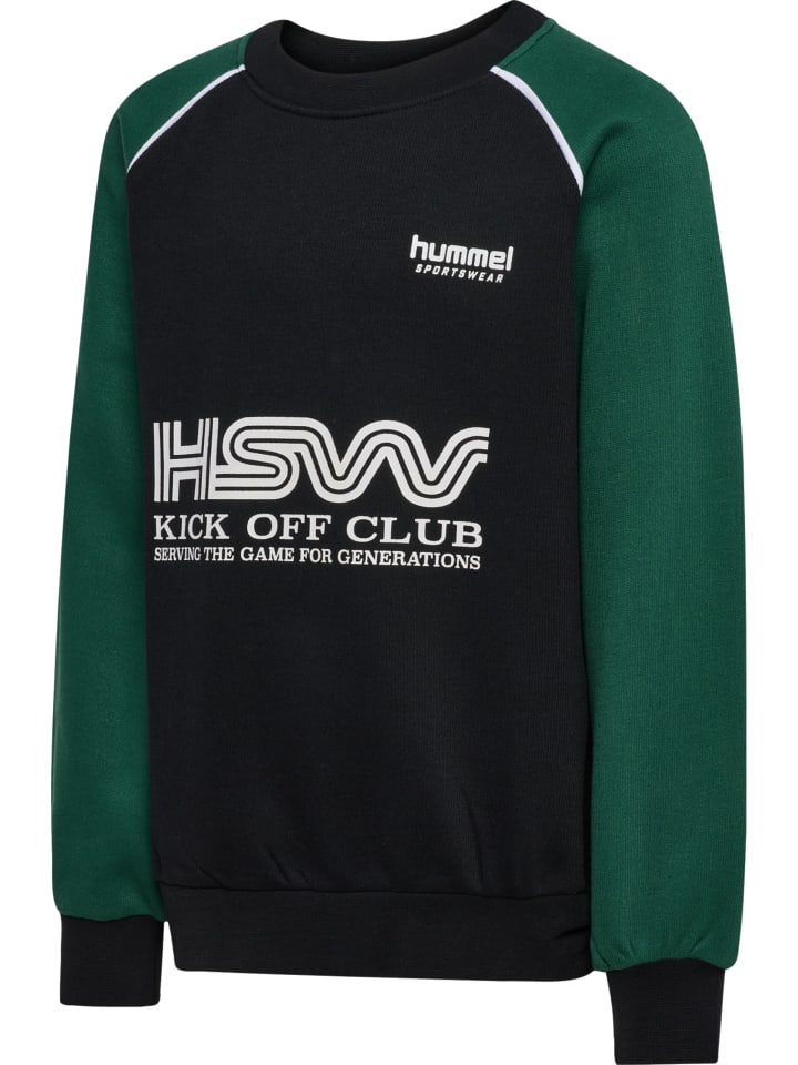 Толстовка Hummel Hmljr oversize kids в цвете ТЕМНО-ЗЕЛЕНЫЙ Hummel — фото 4