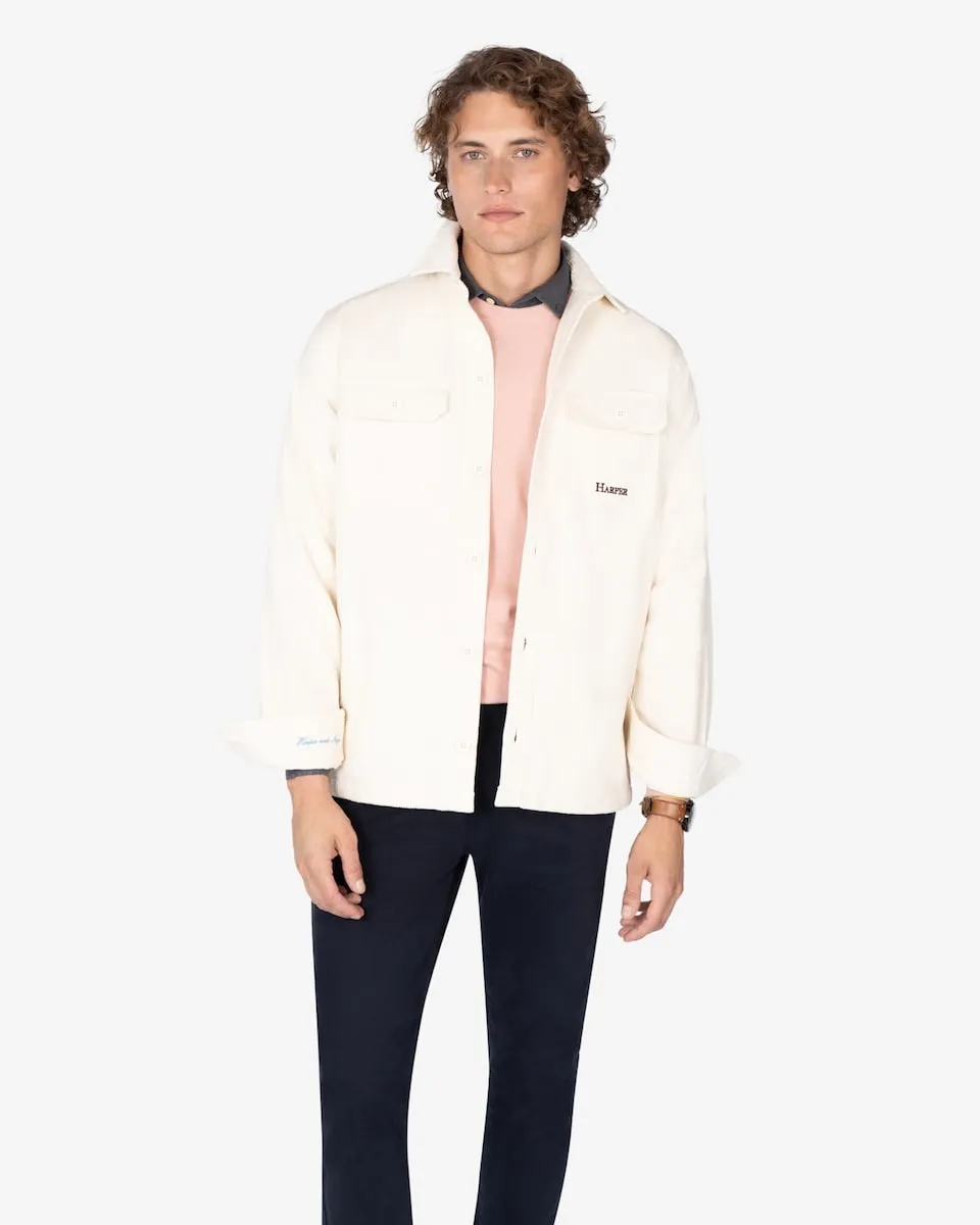 

Мужская однотонная рубашка slim Harper & Neyer, бежевый