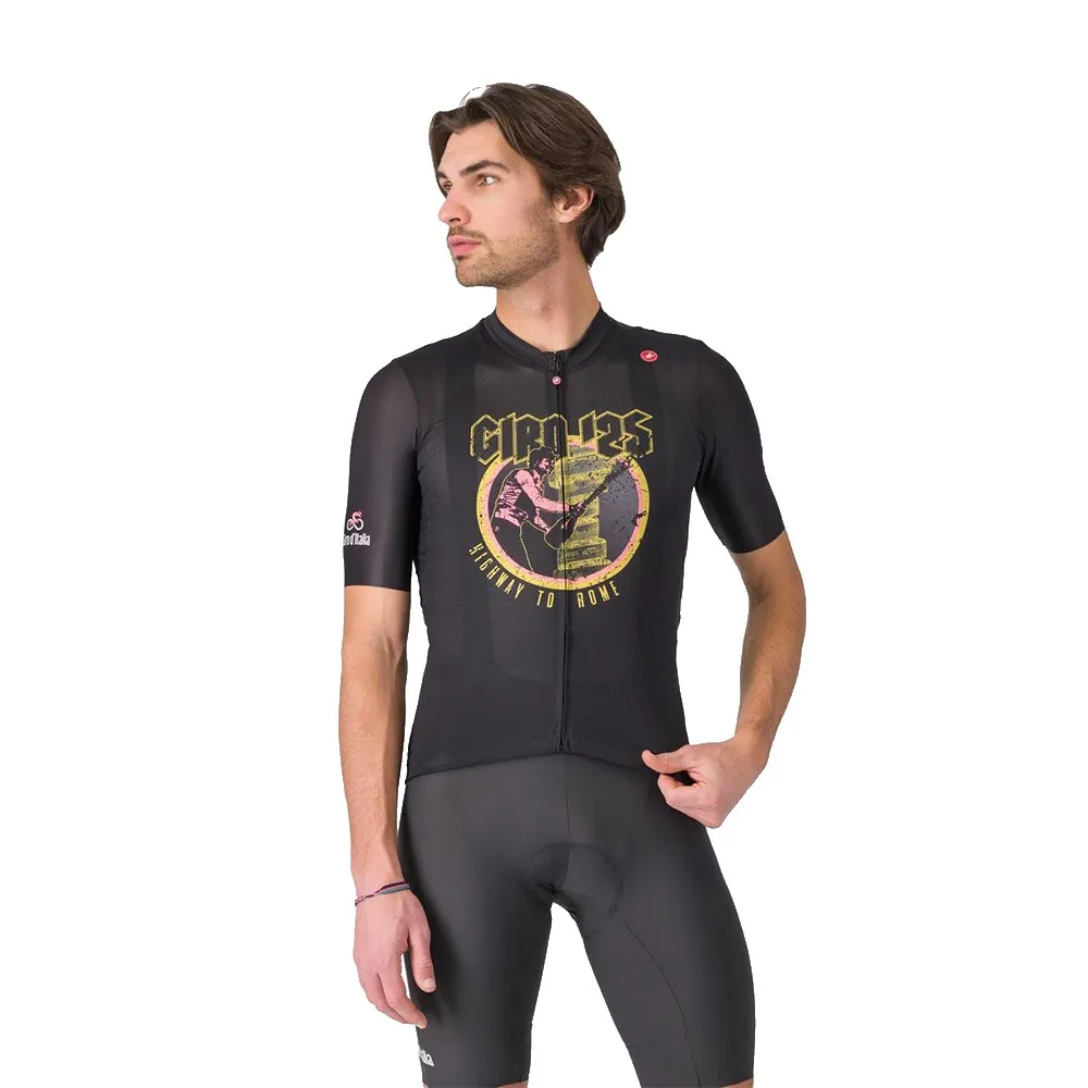 

Джерси Castelli #GIRO Highway To Rome short sleeve, черный