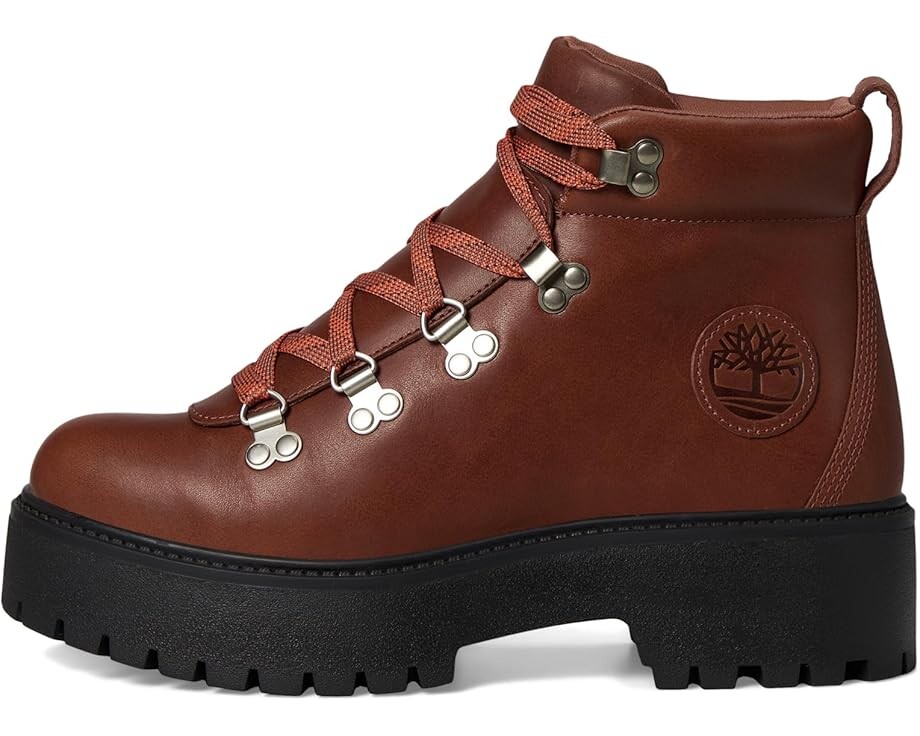 Ботинки Timberland Stone Street Mid Lace-Up, коричнево-вишневый — фото 4