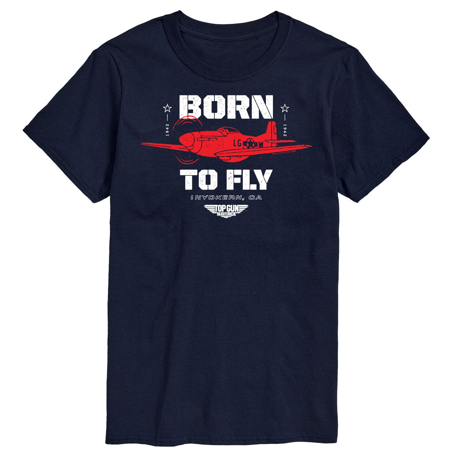 

Мужская футболка Top Gun Maverick Born To Fly Licensed Character