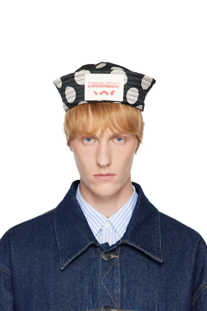 

Эксклюзивная черно-белая матросская шляпа от SSENSE Charles Jeffrey LOVERBOY