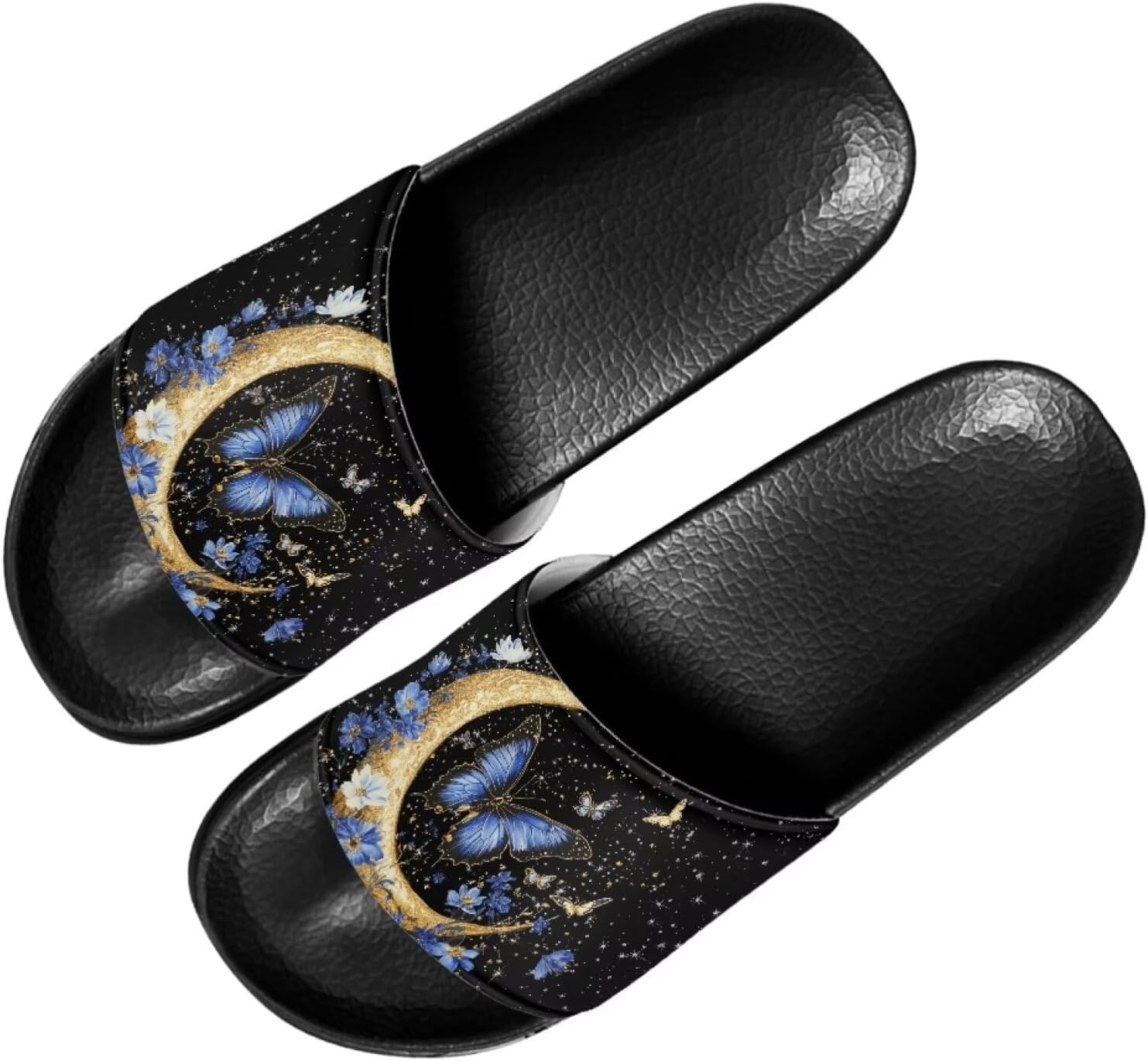 

Женские сандалии Forchrinse Sunflower Bee, повседневные слайд-сандалии, легкие тапочки для душа, дома и на пляже, Decorative Butterfly