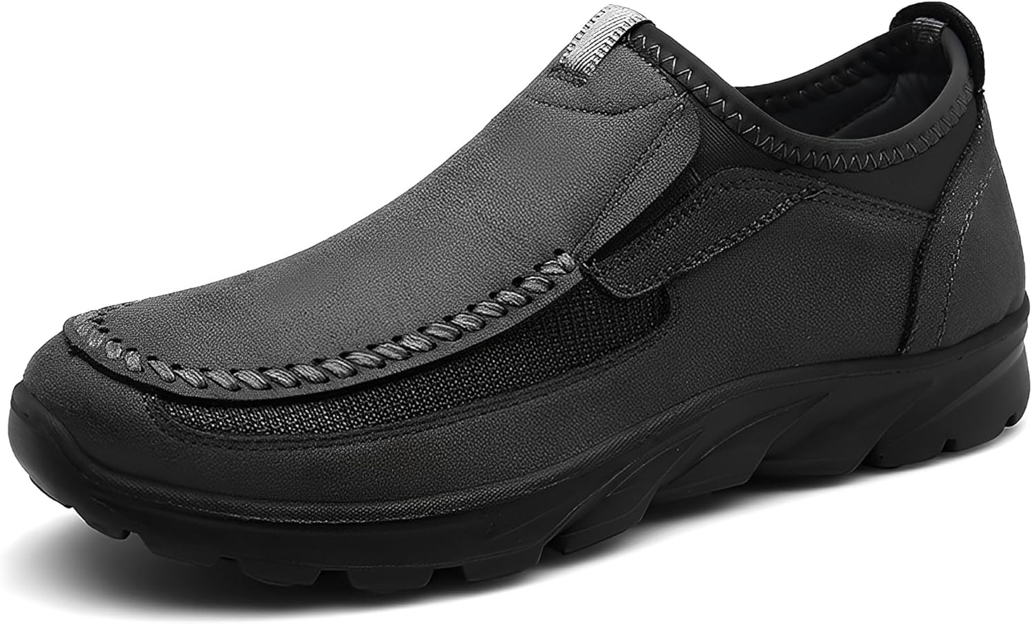 

Мужские лоферы JSWEI, машинная стирка, удобные, мягкие и легкие, дышащие повседневные кроссовки для мужчин, модные для прогулок, черный/серый