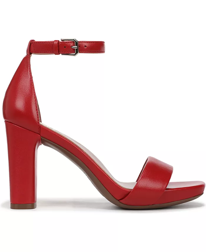 Женские босоножки Joy Square Toe на щиколотке Naturalizer, красный — фото 2