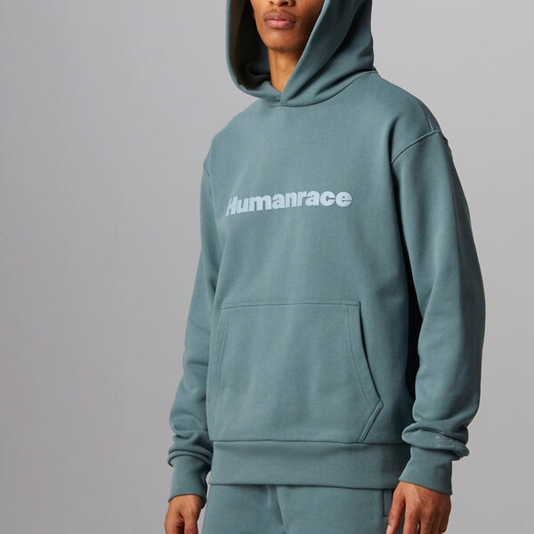 Толстовка x pharrell humanrace logo hoodie 'blue grey' Adidas, мультиколор — фото 4