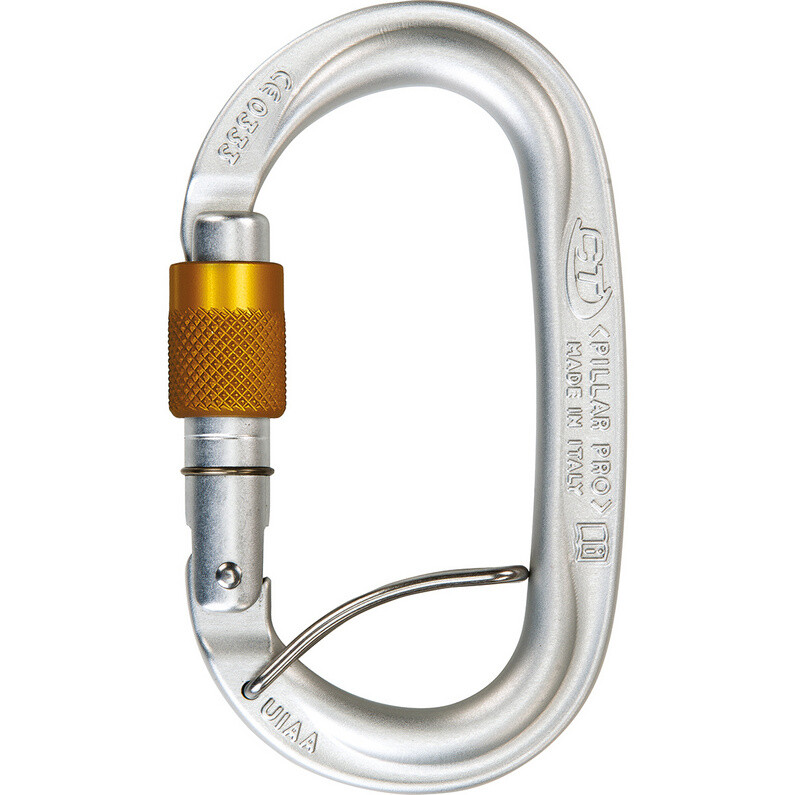 

Карабин Pillar Pro SGL с винтовой защелкой Climbing Technology, серый