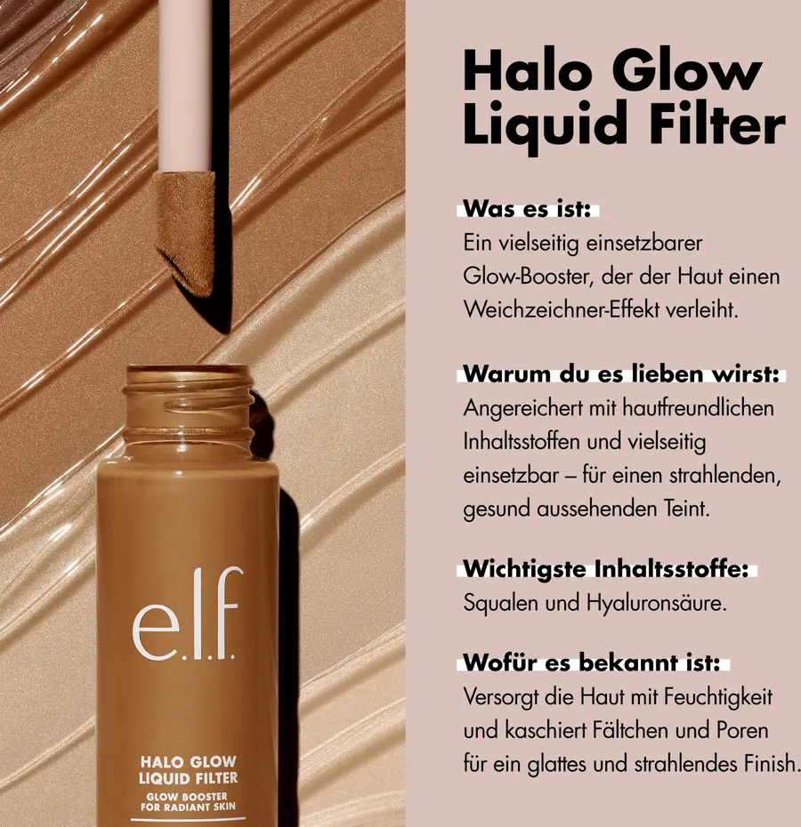 Тональный крем e.l.f. Cosmetics Halo Glow Liquid Filter 1 Fair Neutral Peach — фото 4