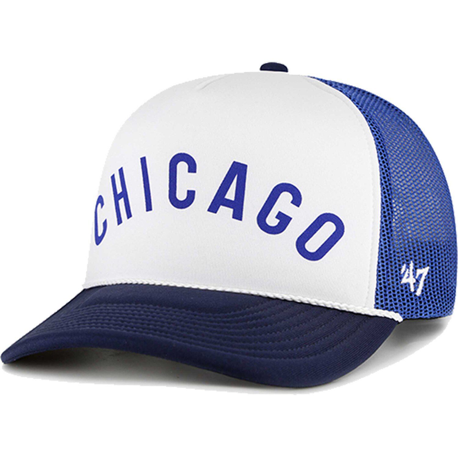 

Мужская белая кепка Chicago Cubs '47 из пеноматериала с надписью Trucker Snapback