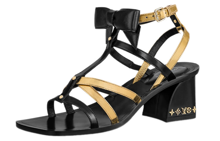 

Туфли женские Louis Vuitton Peplum, черный / золотой