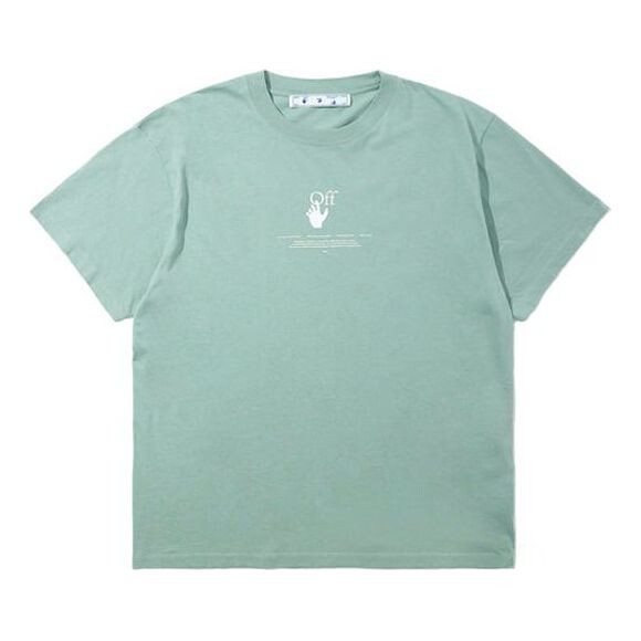 

Футболка logo t-shirt 'green' Off-White, зеленый
