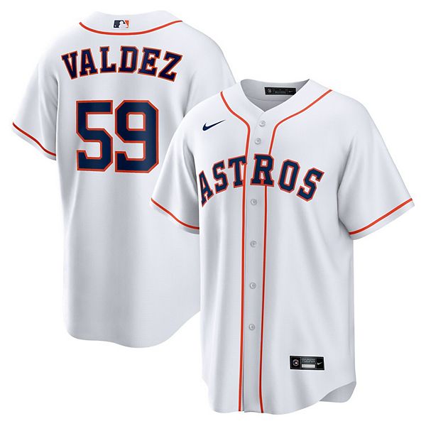 

Мужская белая реплика домашней футболки framber valdez houston astros Nike