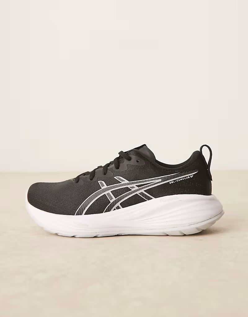 Кроссовки для бега Asics Gel-Cumulus 27 черного и бетонного цвета — фото 2