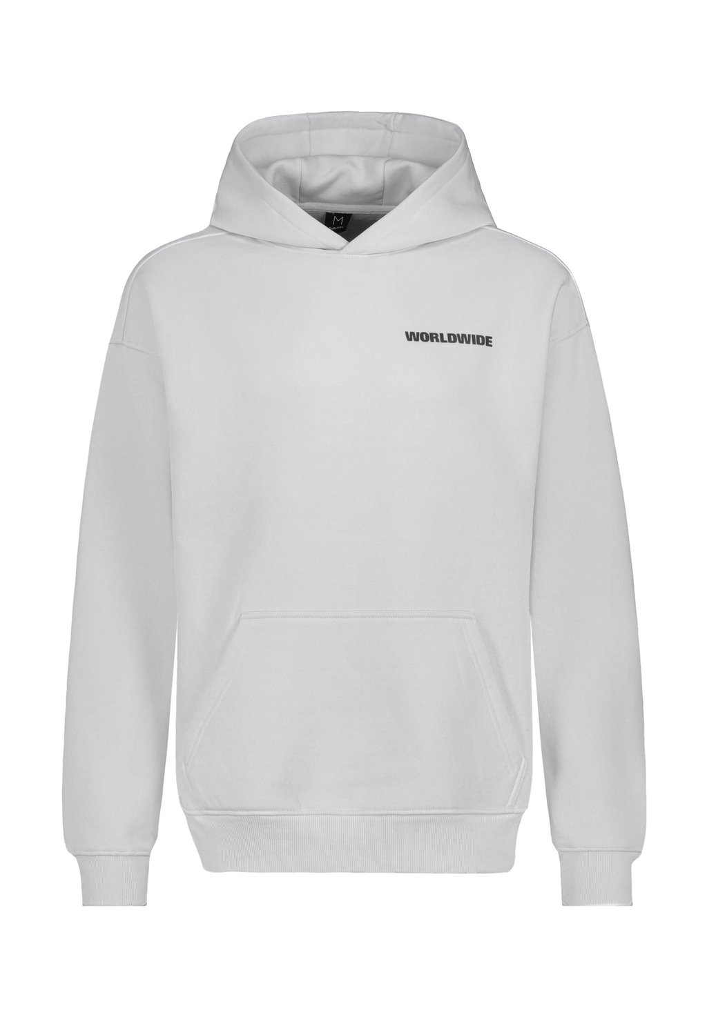 

Толстовка MIT KÄNGURUTASCHE UND LOGOPRINT - Hoodie Sublevel, светло-серый