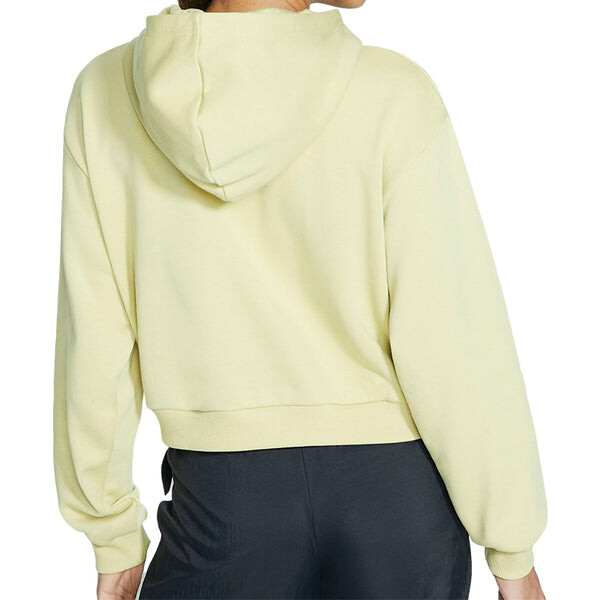 Толстовка (WMNS) Nike Sportswear Crop Fleece Hoodie 'Tree Mist', зеленый — фото 4