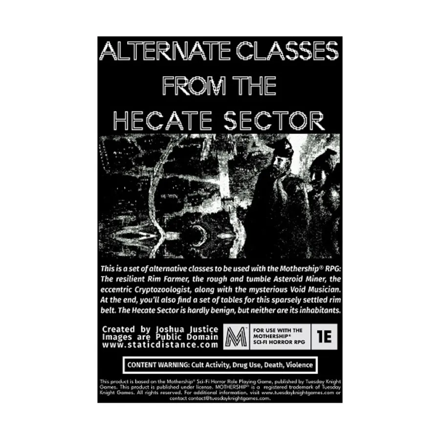 

Alternate Classes from the Hecate Sector, Role Playing Games (Joshua Justice), мягкая обложка