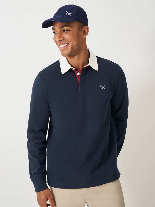 

Рубашка в стиле регби Crew Clothing, Navy Blue