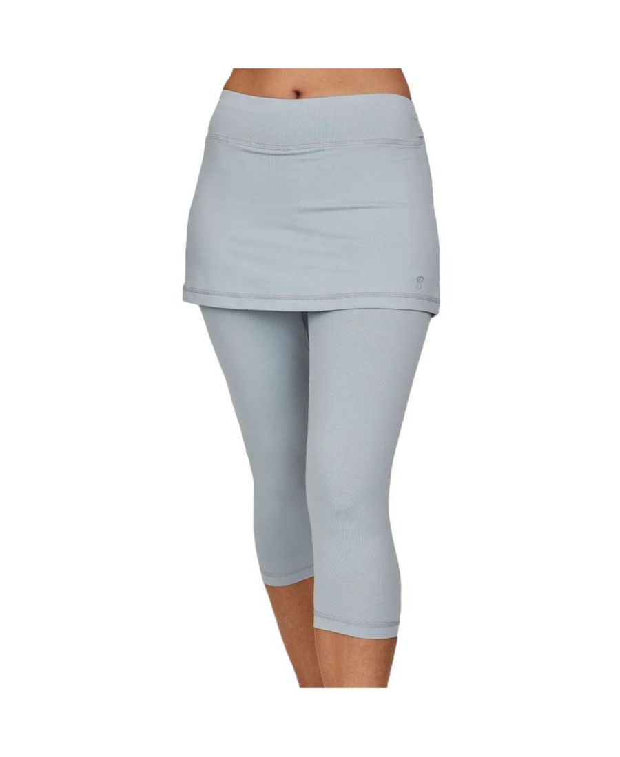 

Женская теннисная юбка UV Staples Abaza 13 дюймов с леггинсами-капри Sofibella, Stone