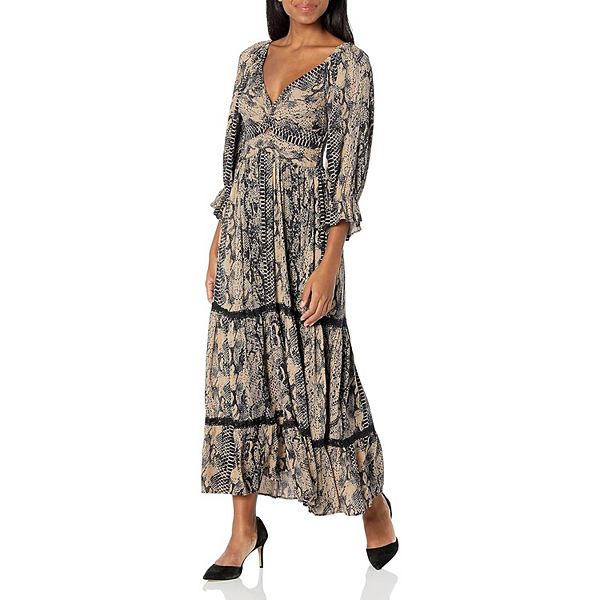 

Женское платье-макси с длинными рукавами в стиле бодикон Megaretailer