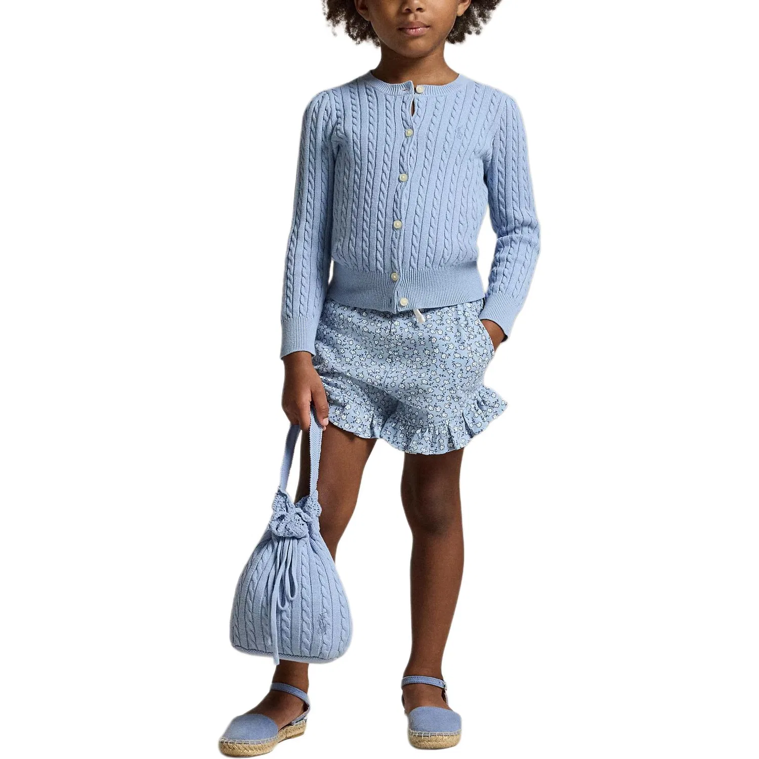 Свитер детский классический Polo Ralph Lauren синий — фото 4