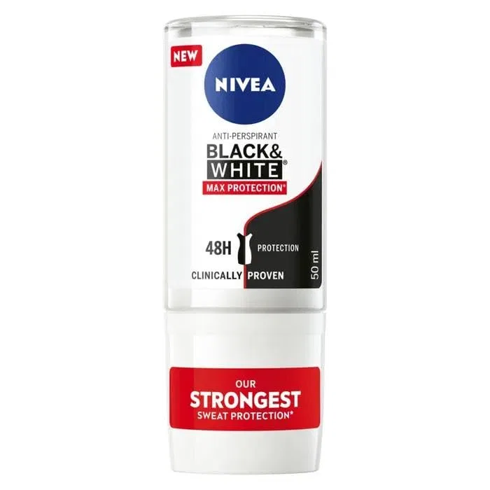 Женский дезодорант-ролик Nivea Max Protection Black & White, 6 x 50 мл Nivea