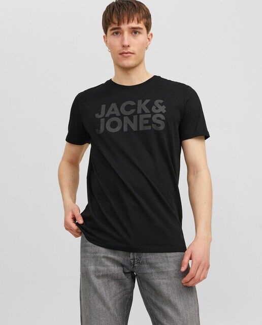 

Мужская футболка с коротким рукавом Jack & Jones, черный