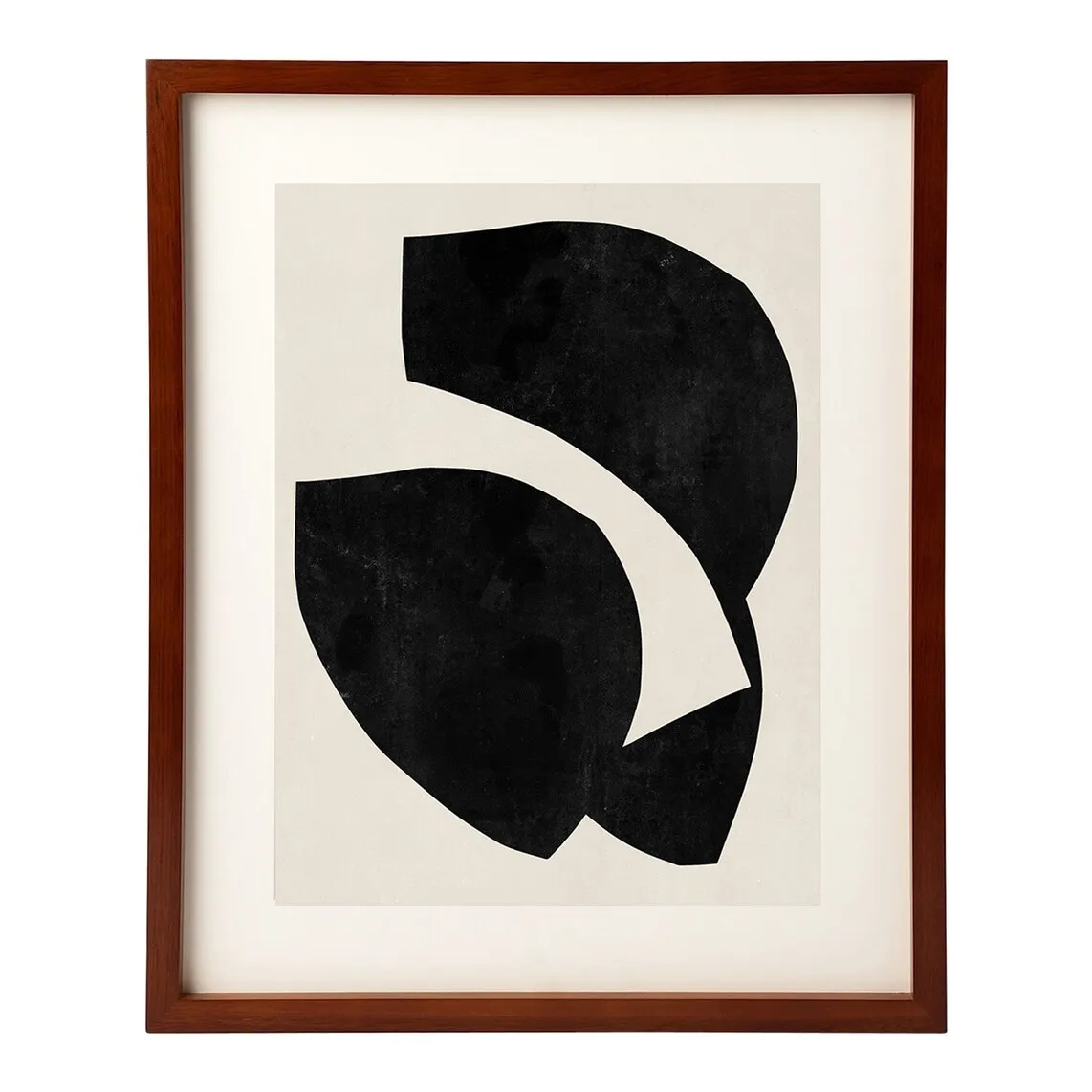 

Принт The Poster Club Selection Curves + фоторамка Thor El Corte Inglés с ковриком, орех