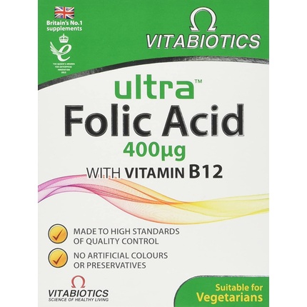 

Ультра таблетки фолиевой кислоты 60 шт Vitabiotics