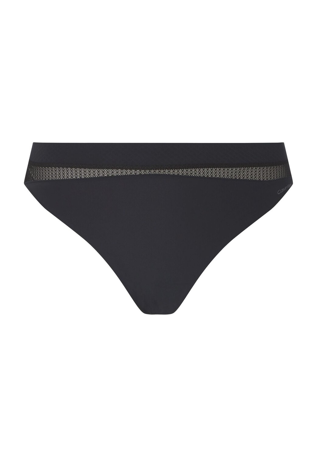 

Трусы кружевные однотонные женские Calvin Klein, черный