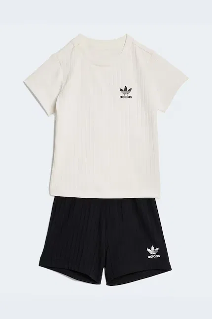 Комплект детский из гладкой ткани Adidas Originals, черный