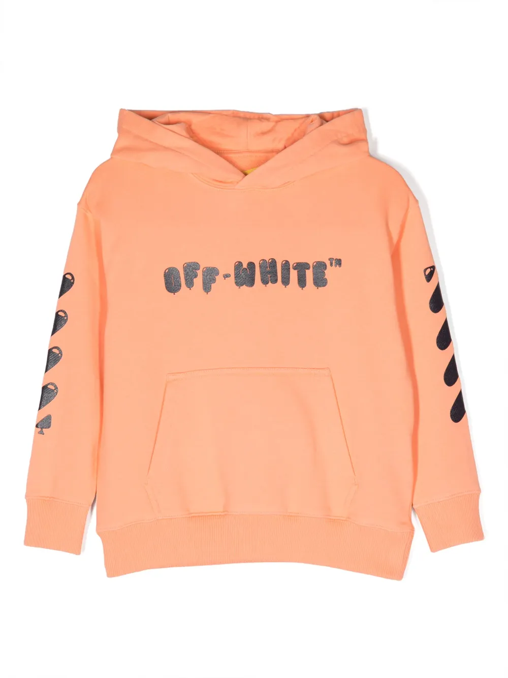 

Худи с логотипом OFF-WHITE KIDS, оранжевый
