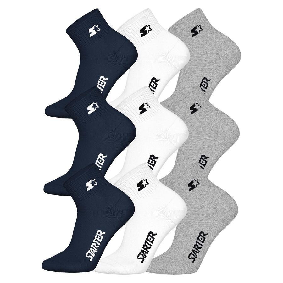 

Носки унисекс, упаковка из 9 пар носков Stretch-STARTER, 9 пар, четвертные пары