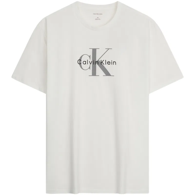 Футболка унисекс с круглым вырезом Calvin Klein, YAF-Ivory