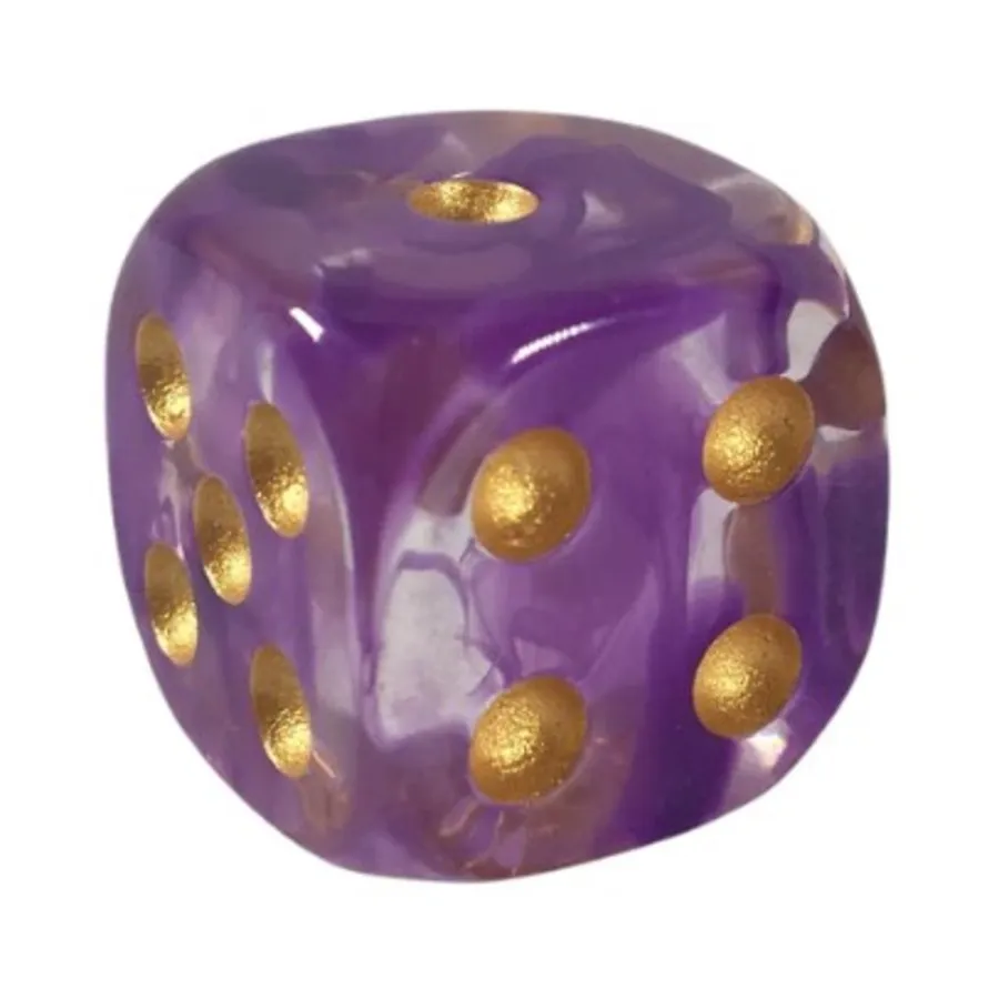 

d6 18мм Шангри-Ла с золотом (12), Game Dice - Diffusion (Role 4 Initiative)