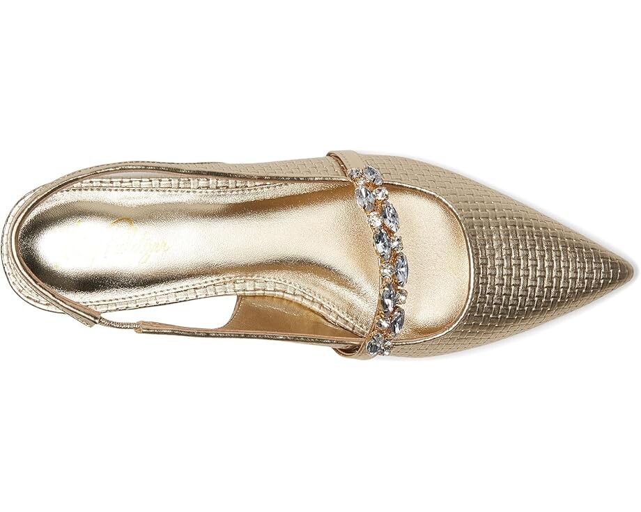 Туфли на плоской подошве Lilly Pulitzer Tamara Slingback, цвет Gold Metalic — фото 2