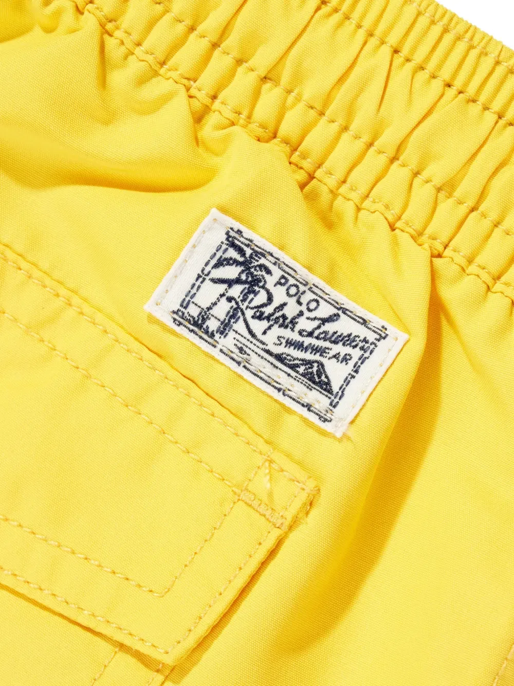 Плавки с вышитым логотипом Polo Ralph Lauren Kids, желтый — фото 3