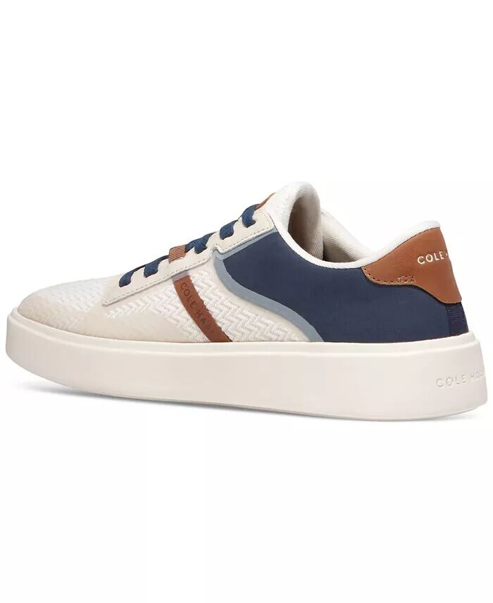 Мужские кроссовки Grand Crosscourt Winner на шнуровке смешанной техники Cole Haan, белый — фото 3
