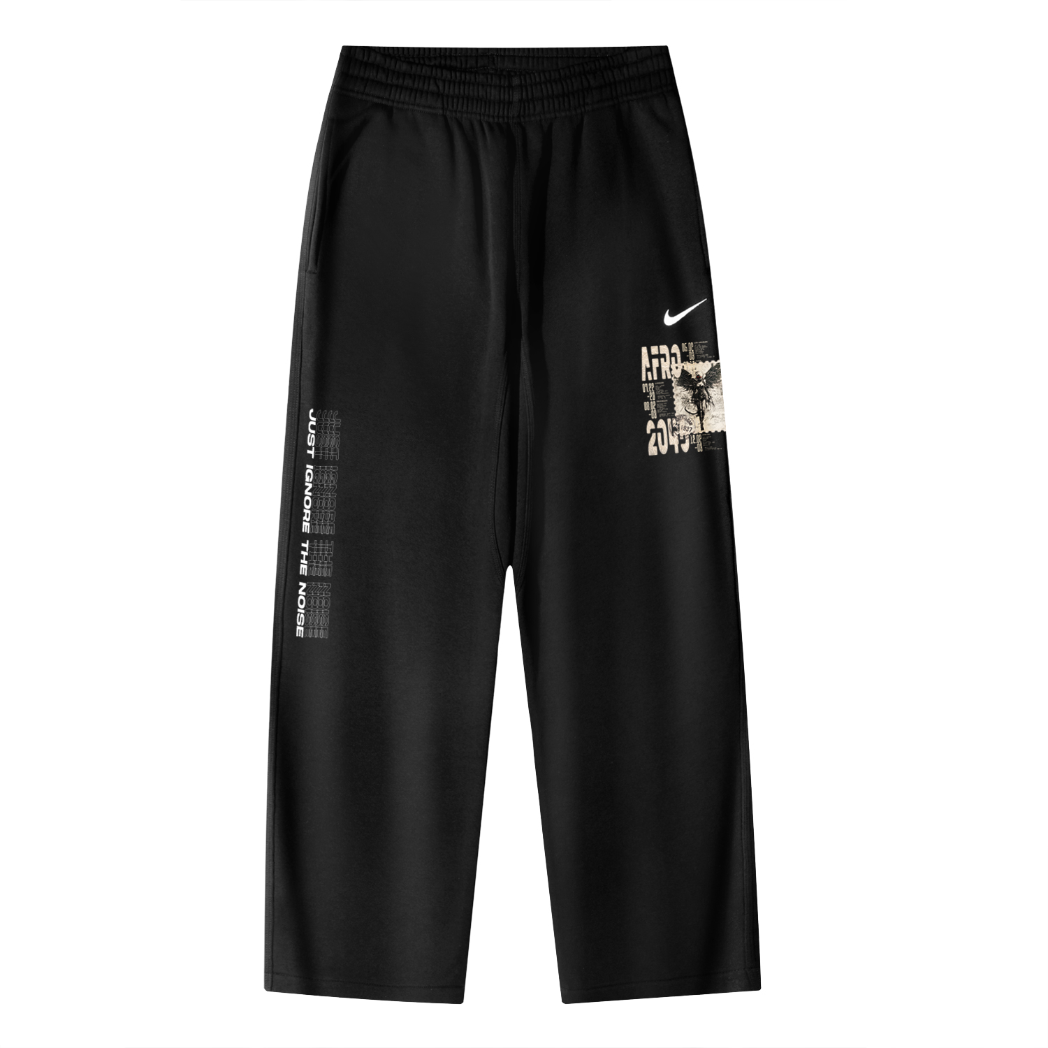 

Nike Клубные брюки AS OH Pant Swoosh NF вязаные спортивные штаны Unisex черные