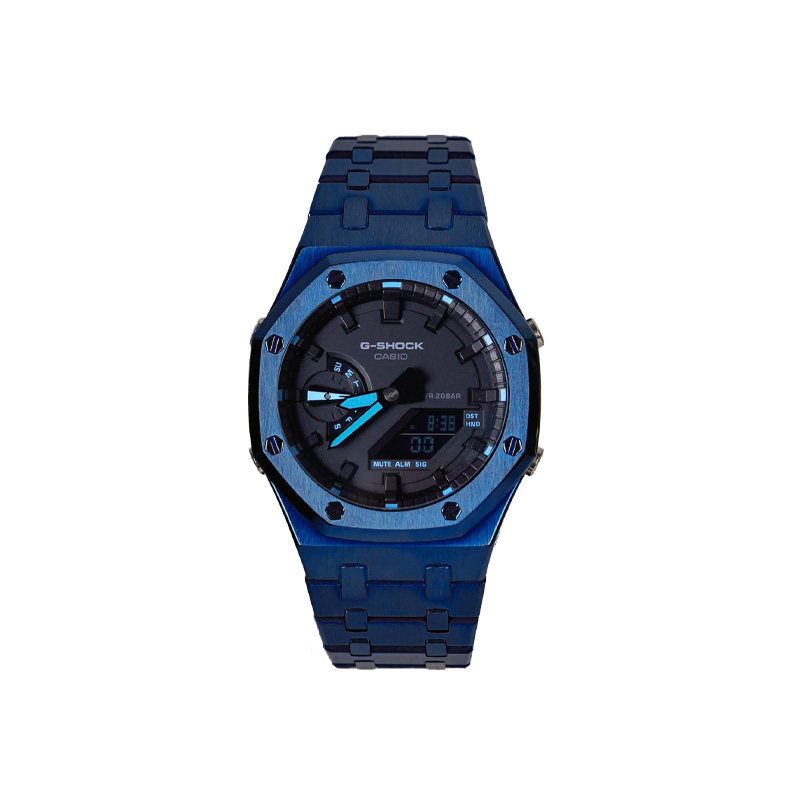 

CASIO Часы унисекс с двумя жидкокристаллическими/аналоговыми дисплеями, 48,5 мм, черные