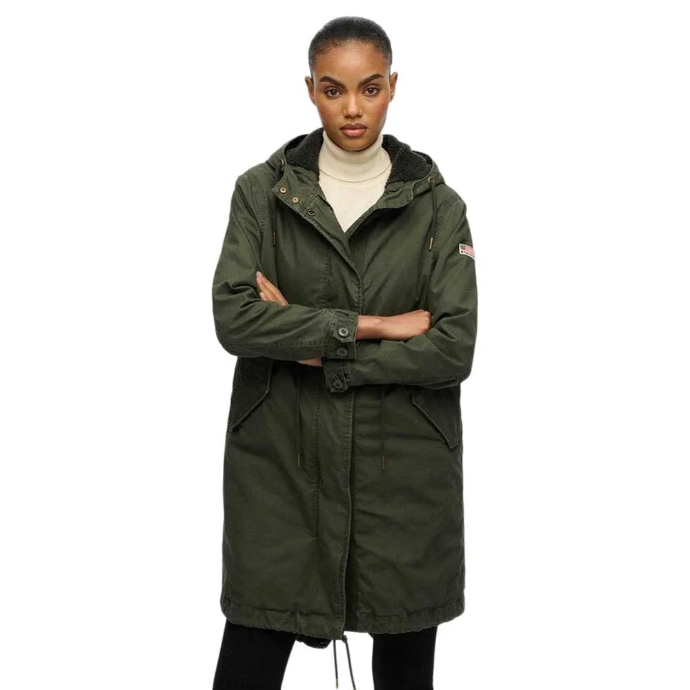 

Парка Superdry Military Borg Fishtail, зеленый
