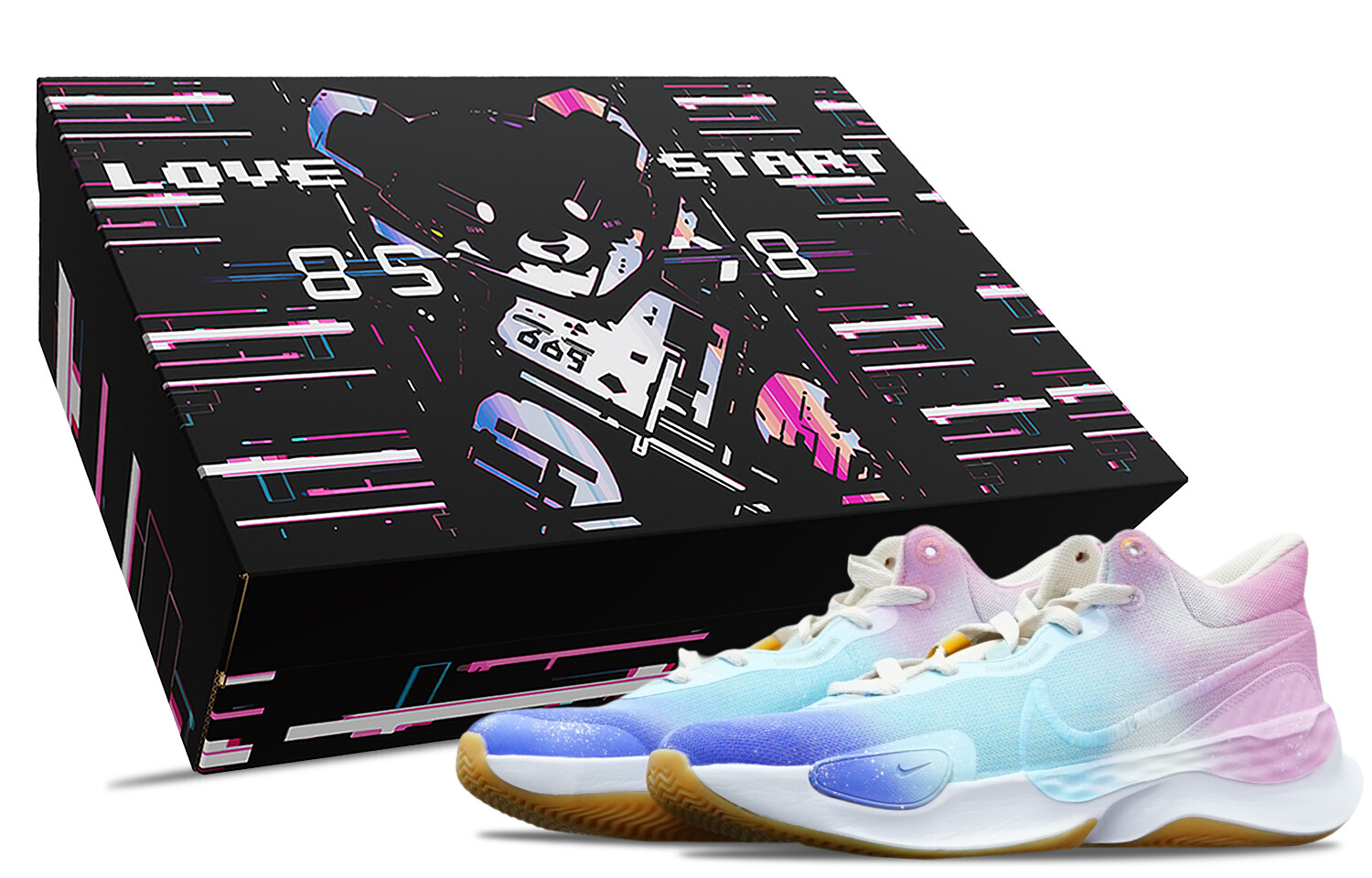 

Баскетбольные кроссовки Renew Elevate 3 унисекс среднего размера фиолетовые/синие Nike