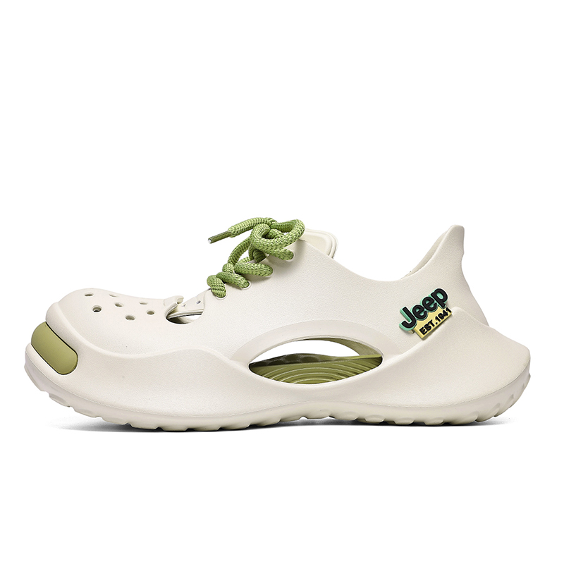 Jeep Низкие повседневные мужские туфли Sugar White и Army Green, цвет Sugar White & Army Green